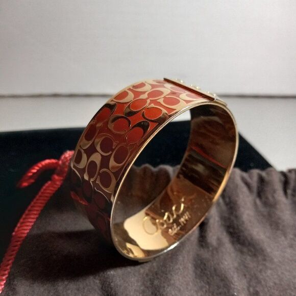 Coach Bracelet/Bangle with dust bag Cottagecore Grandmacore kitsch - Picture 1 of 6